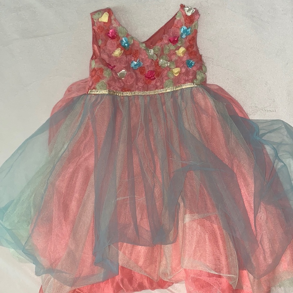 Frilly colorful tutu dress. Kids size 5.